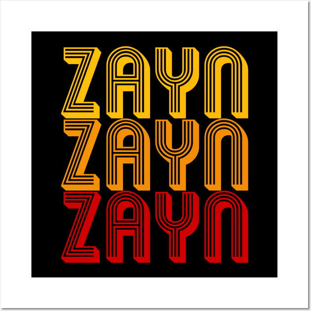 Zayn - Retro Minimal Line Pattern Wall Art by Fusti